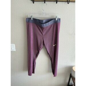 Nike Pro Elite Women’s Size Large Running Tights Pants FD5889-000 Pink/Gray